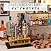 Bartender Kit Cocktail Shaker Set with Stand Bar Tool Bar Set for Drink Mixing Home Bartending Kit 11-Piece Bar Cart Accessories: Martini Shaker, Mixer Spoon, Jigger, Muddler, Strainer & Recipes Gifts