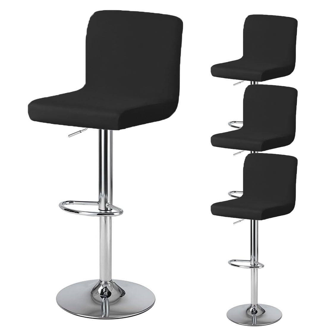 Levoberg 2PCS Housse De Tabouret De Bar Incurvé Extensible Housse