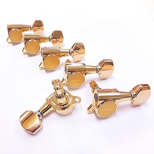 GOTOH SG381 MG 07 G L6 ゴールド マグナムロック ギター ペグ 片側 6個セット 【Ebiオリジナルピック付】