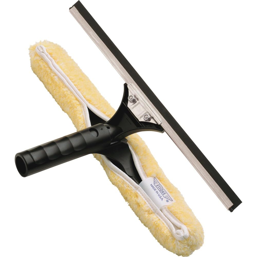 Maya Professional Tools 71141 Ettore profesjonalna myjka do okien z klapą tylną, stal nierdzewna, 35 cm