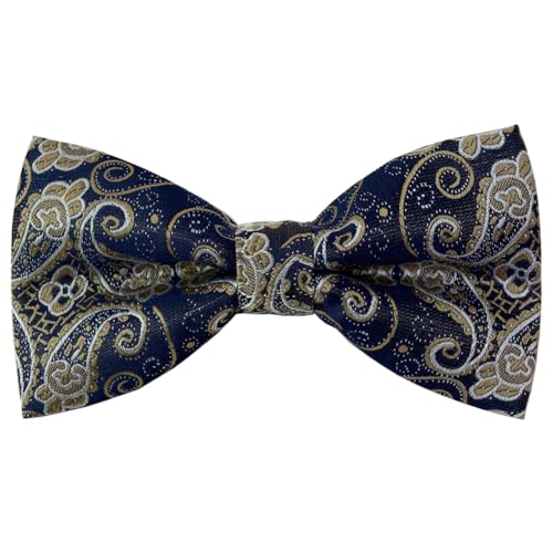 HISUNBEN Fliege Herren, Klassische Einfarbig Fliegen für Männer, Schmale Smoking Fliege Schleife mit Haken, Einstellbar Bow Tie für Hochzeit Party(Grau-2)