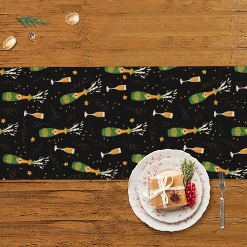 Chemin de table de Noël avec pompon décoration de table de fête cuisine interior 152cm - 6
