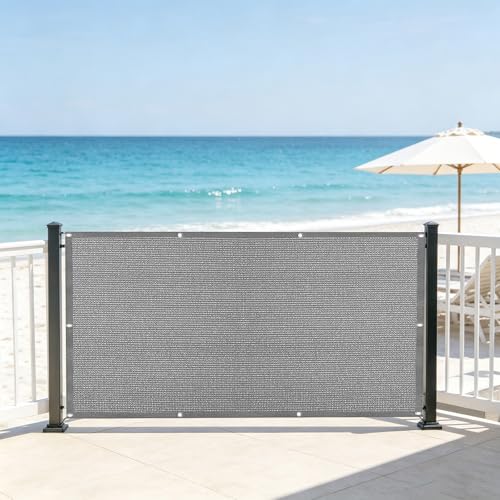 Pantalla de privacidad para balcón de 50x130 cm, ideal para relajarse en terrazas y exteriores 2