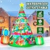 zukakii 7FT Christmas Inflatables Tree Built-in 360° Rotating Colorful LEDs & Lighted Star, Christmas Decoration Outdoor Blow up Yard Decorations with 3 Gift Boxes for Xmas Party Holiday Indoor #3