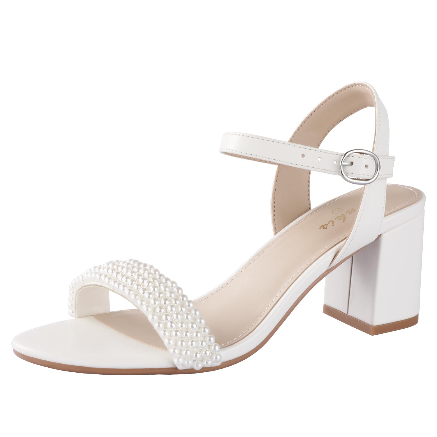 Ankis Nude Black Heels, 2.5'' Block Chunky