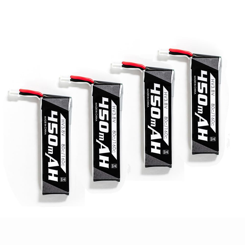 GoolRC4PCS 3.8V 450mAh Lipo Battery Compatible EZ Pilot Drone, Tinyhawk Freestyle, Tinyhawk S, Tinyhawk