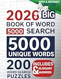 2026 Big Book of Word Search – 5000 Unique Words: Relaxing Large Print Puzzles for Adults and Seniors | 11 Themes, Digital Solutions & Bonus Glossary of 5000 Unique Words