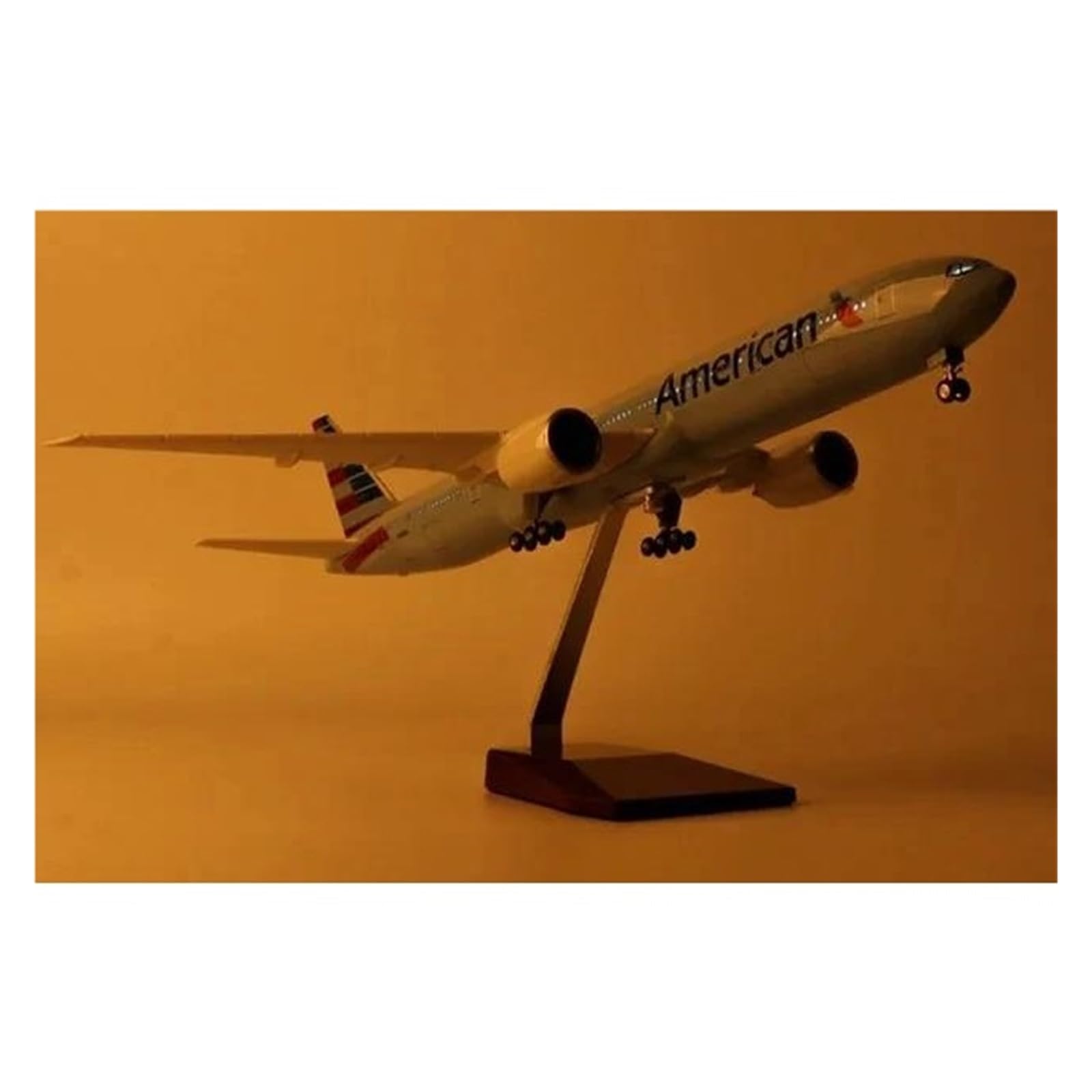 Skala samolotu 47 cm 1:157 Dla 777 Model samolotu American Air Airlines Boeing B777 Model samolotu Odlewany model samolotu Nadaje się do wyświetlania (bez światła)