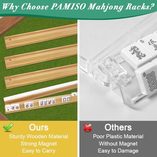 Set de 4 Soportes de Mahjong de Madera 17 Pulgadas miniatura 4