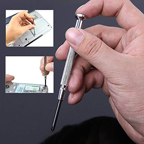 Precision Screwdriver Set,Small 6Pcs Different Size Flathead and Phillips Screwdrivers for Eyeglass, Toys,Watch, Jewelers, Electronic Devices, Game Controllers, DIY Projects (6PCS, Black)