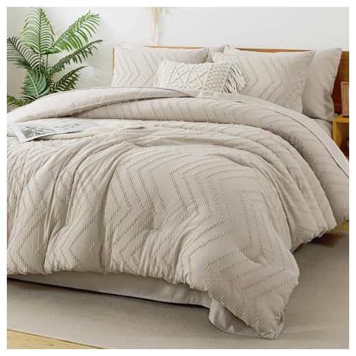 Litanika Comforter King Size Set with Sheets Beige