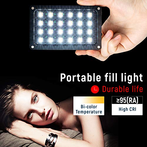 VILTROX 8W/720LM 2500K~8500K Bi-Color Rechargeable Portable Led On Camera Light, CRI 95+ Super