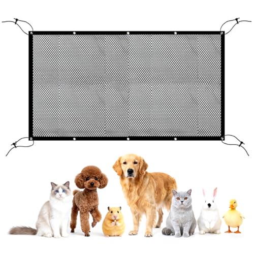 YAZWUR 1 PCS Filet de Sécurité Auto pour Chien avec Corde Réglable, Barrière de Séparation...