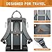 Maelstrom Laptop Backpack, Fits 15.6-17.3 Inch Travel Backpack Gift for Women Men, Waterproof College School Computer Bag, Anti-theft Business Work Bag with Luggage Strap(Grey, 15.6 Inch)