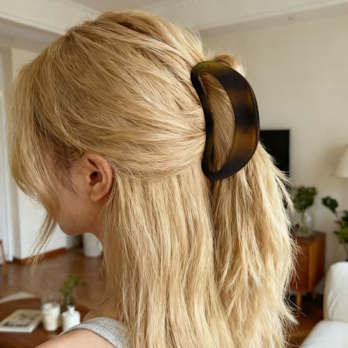 Set de 3 pinzas grandes para cabello fuerte de mujer miniatura 4