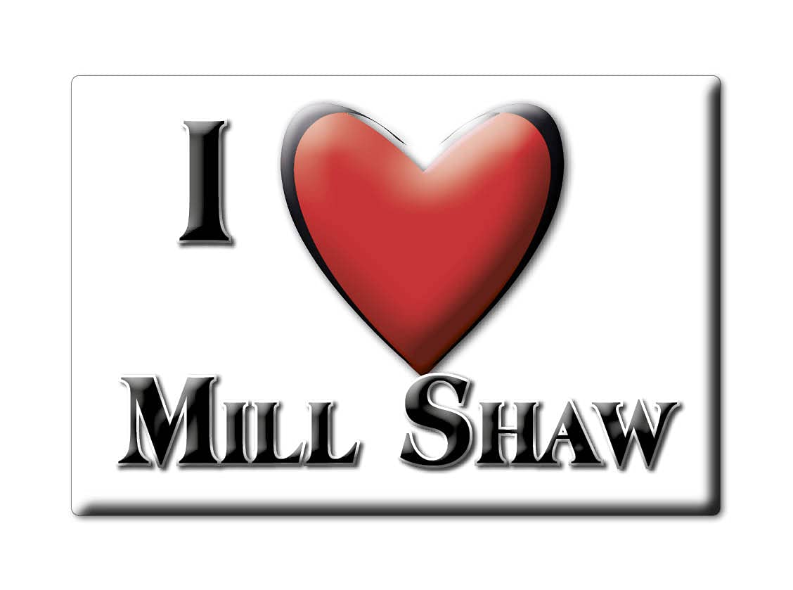 Enjoymagnets MILL SHAW (ENG) FRIDGE MAGNET ENGLAND ENGLAND SOUVENIR I LOVE GIFT PRESENT
