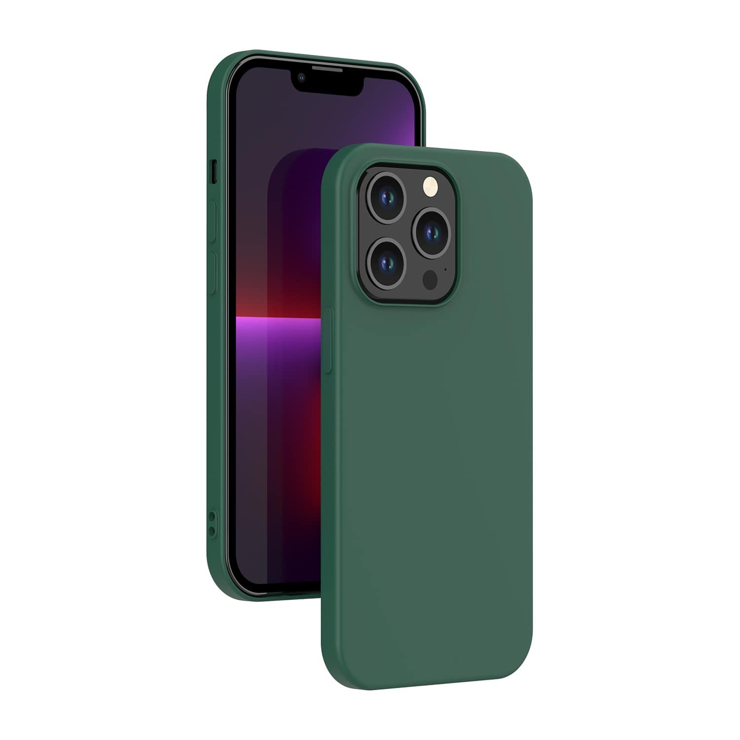 MyGadget Cover per iPhone 13 Pro - Custodia Protettiva in Silicone Morbido – Case TPU Flessibile - Ultra Protezione Antiurto & Antiscivolo Verde