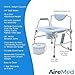 AireMed Bariatric Commode with Drop Arm & Extra Commode Bucket & Lid Set, Height Adjustable 3 in 1 Bedside Commode, Raised Toilet Seat & Toilet Safety Rail, Extra-Wide Heavy Duty, Holds up to 500lbs