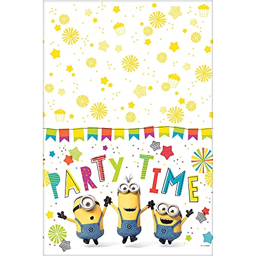 Amscan Despicable Me Plastic Table Cover - 54" X 96" | 1 Pc. #TOP1