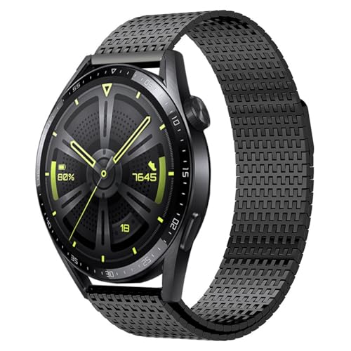 Bracelet milanais 22 mm métal compatible Huawei Watch 4 Pro GT4 46 mm