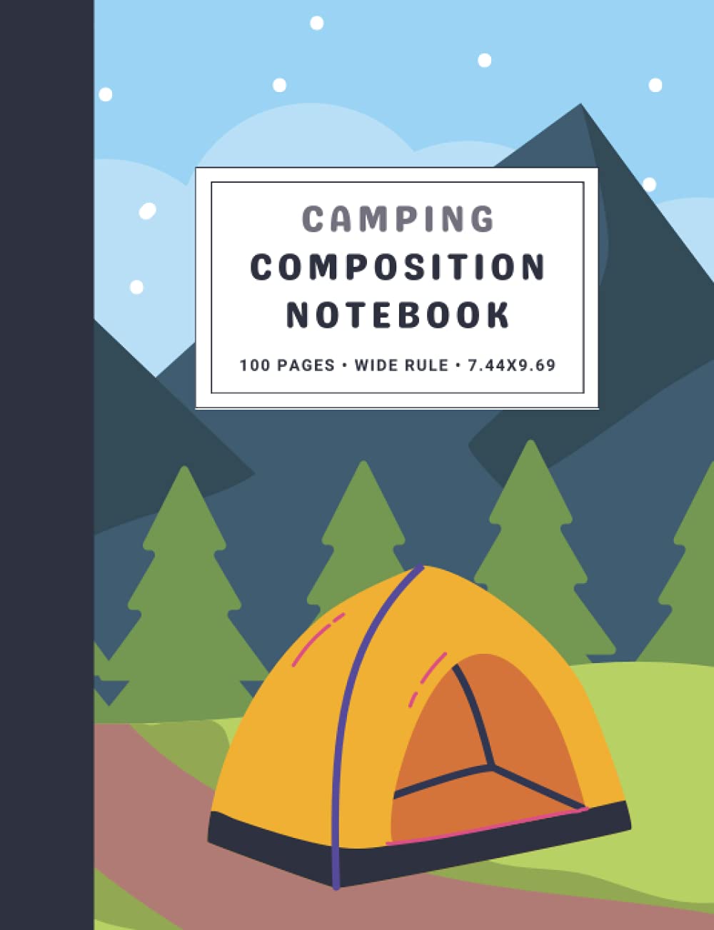 Camping Composition Notebook: Outdoor Adventure Journal Wide-Ruled Lined Pages for Students K-5