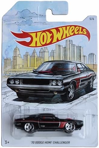 Hot Wheels '70 Dodge Hemi Challenger, Black 5/6