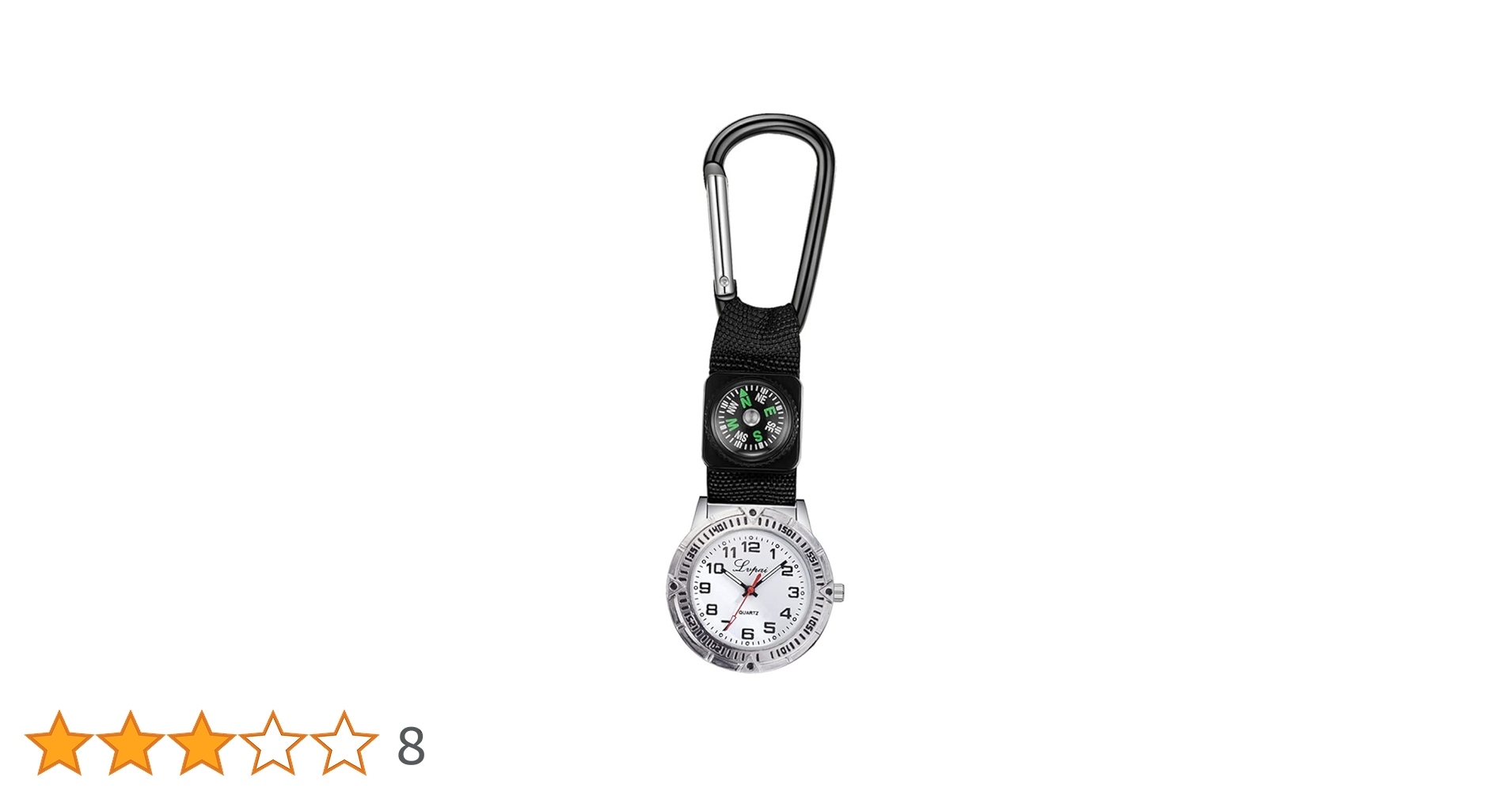 Amazon.co.jp: MERRYHAPY カラビナ時計 防水 ソーラー 登山用時計