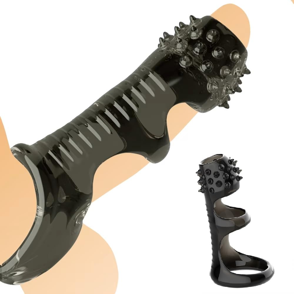 Cock Ring for Men Reusable Penis Enlargement Penis Sleeve Delay Ejaculation Stronger Erection Enhancement Sex Toys Silicone Penis
