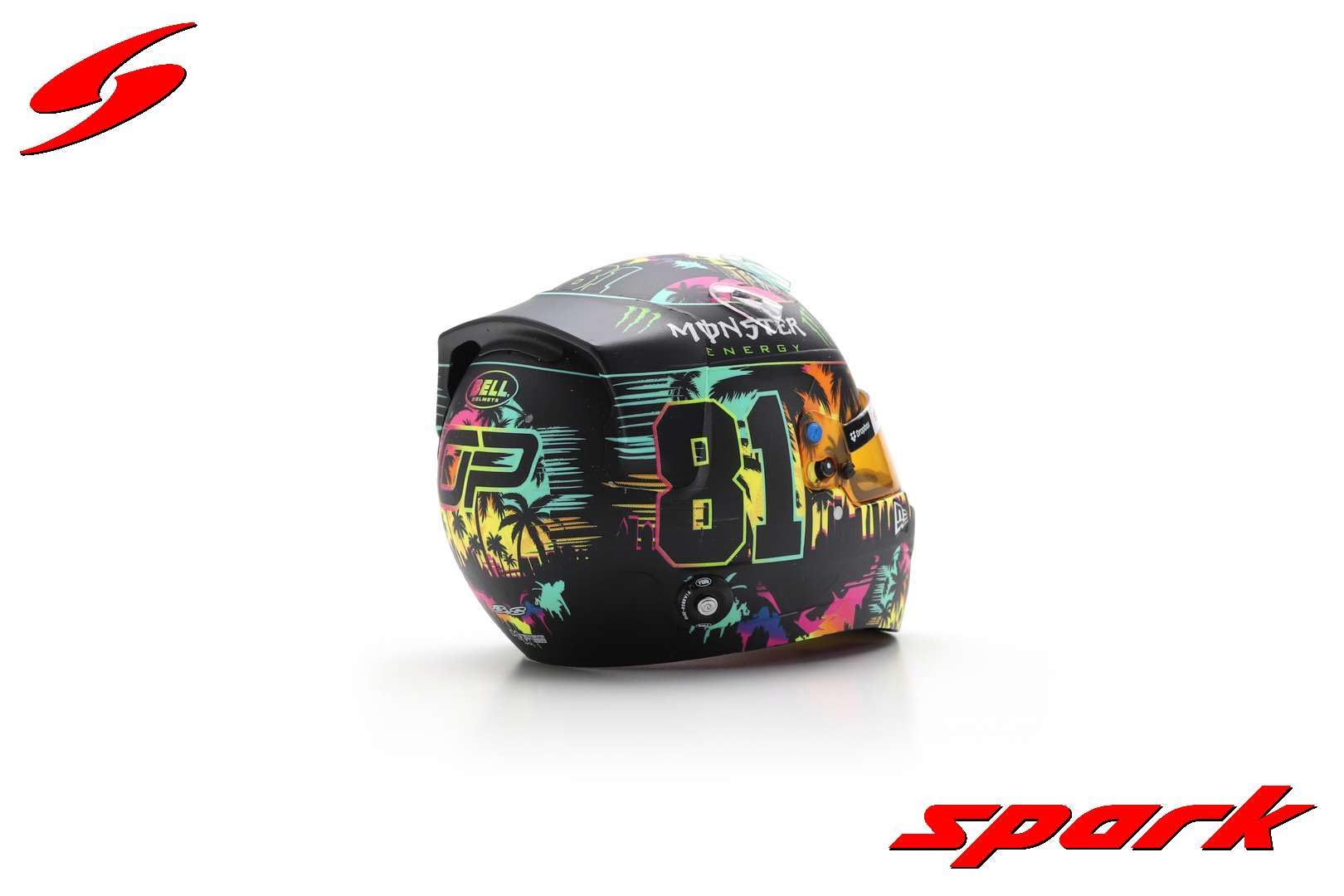 Spark McLaren Formula 1 Team - Oscar Piastri - USA Special Edition Miami GP 2024-1/5 skala mini kask, modele