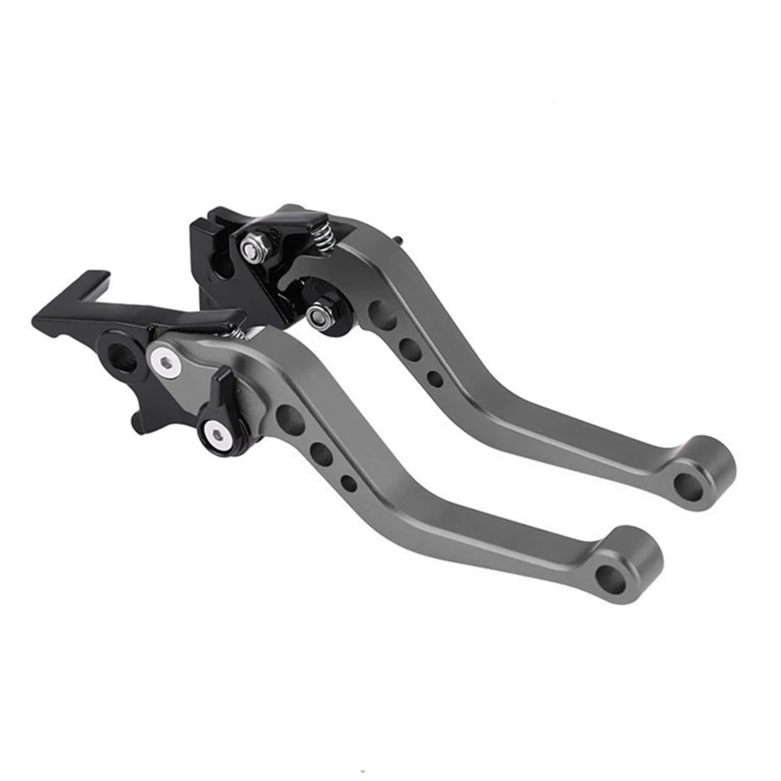 HGATSFGD CNC Alloy Motorcycle Brake Handle Universal Fit for Motorbike Modification CNC Motorcycle Clutch Drum Brake Lever Handle Brake Handle Motorbike Brake Levers(Grey)