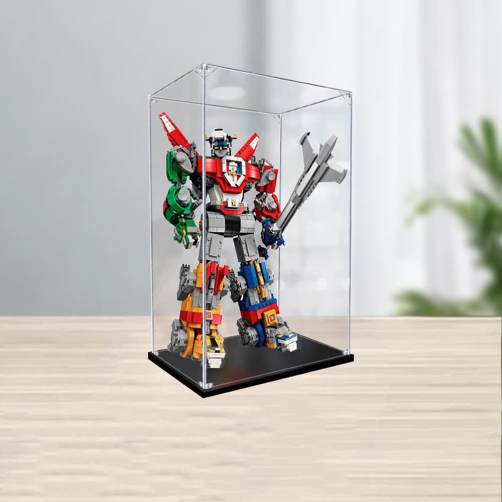 Acrylic Display Case for Lego 21311 Ideas Voltron, Dustproof Transparent Models Collectibles Display Box Showcase (Display Case Only) (2MM)