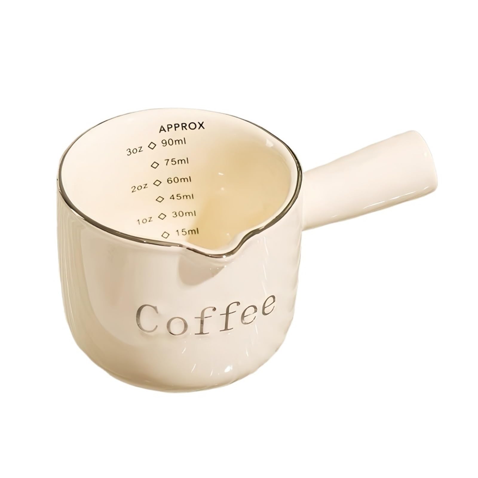 Taza de extracción cerámica con mango, taza café, leche, onzas gruesas, accesorios for el hogar, 2 uds Para Espumar