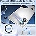Avocase for Samsung Galaxy S25 Edge Camera Lens Protector, Individual Metal Ring Tempered Glass Lens Cover, [Strong Adsorption] Scratch Resistant Ultra-Thin HD Clear Lens Cover, 1 Set-Black