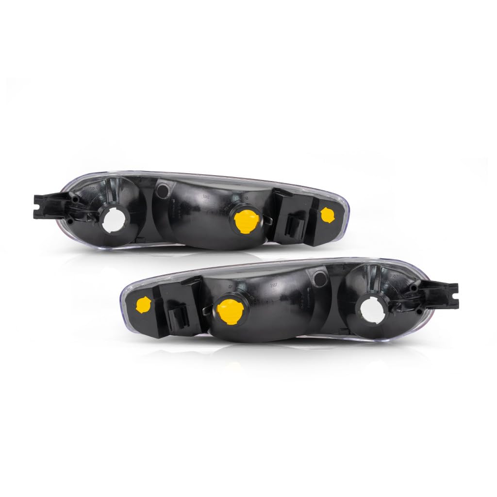 For GMC Yukon Parking Signal Light Assembly 2001 02 03 04 05 2006 Pair Driver and Passenger Side CAPA GM2520182C