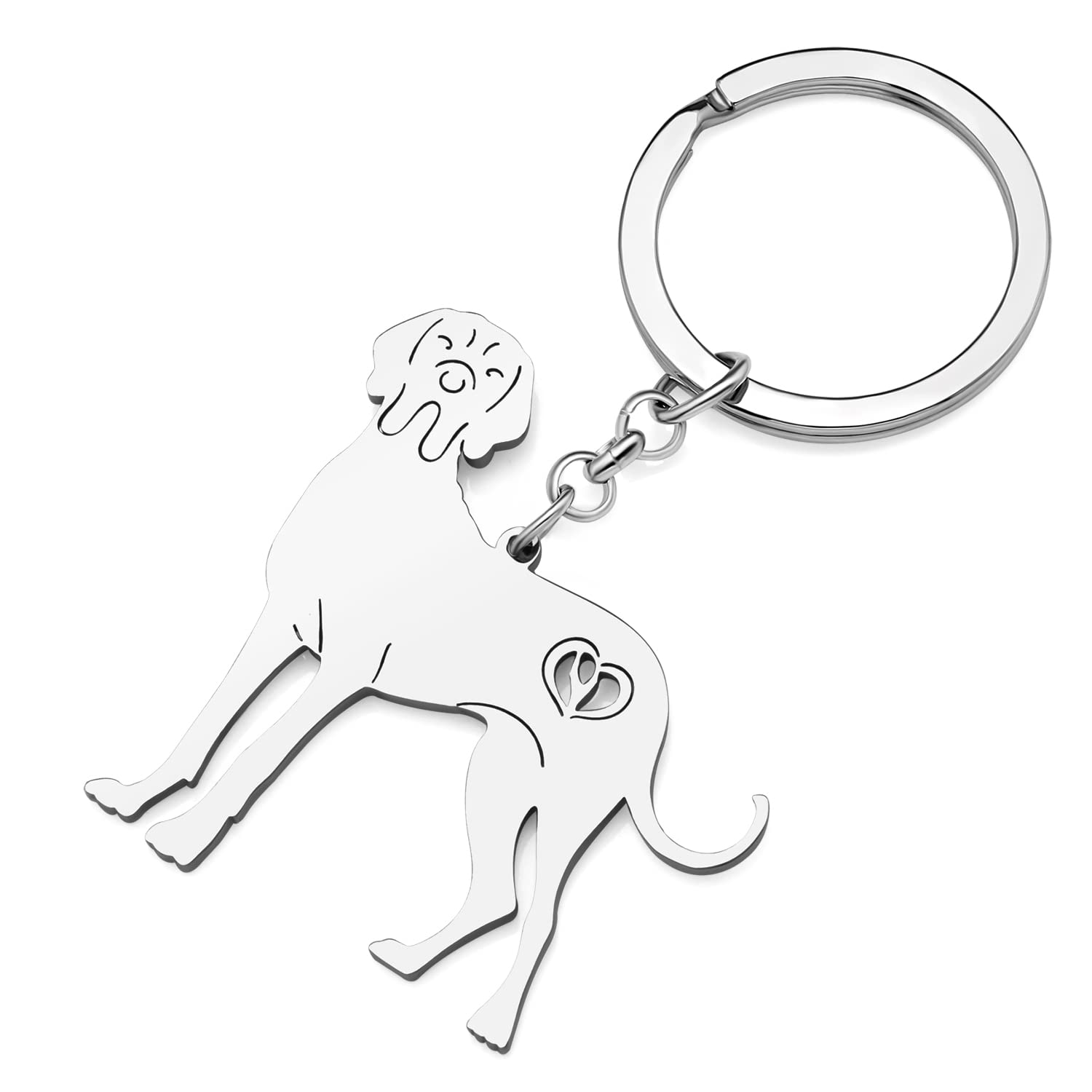 YAYAKO Stainless Steel Dog Keychain Wallet Car Key Keyring Jewelry Pets Dog Lovers Gifts for Women Girls Dog Key Chain