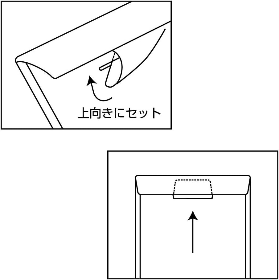 テージー Taisy CC-342-17 Carry Bag (Vertical) 10 Pack, Clear