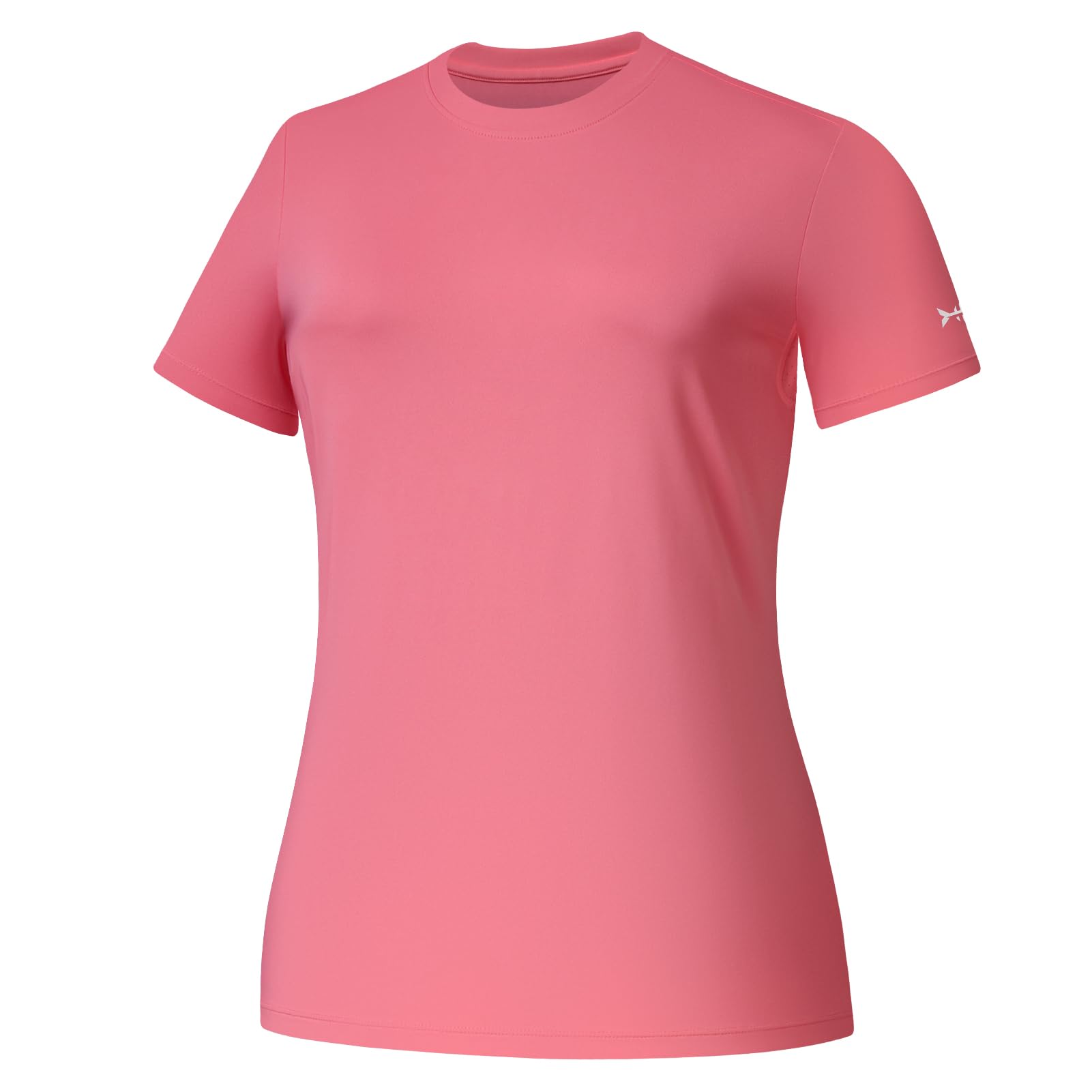 BASSDASH Women’s UPF 50+ Crew Neck Short Sleeve T-Shirt Cooling Performance Sun Protection Tee for Fishing Hiking Casual