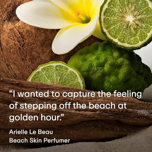 Image of PHLUR Beach Skin Shimmering Body Oil, 4 Oz - Coconut, Vanilla & Sandalwood | Scented Body Oil for Women & Men, Hydrating Moisturizing After Shower Oil with Subtle Glow & Skin Musk Finish