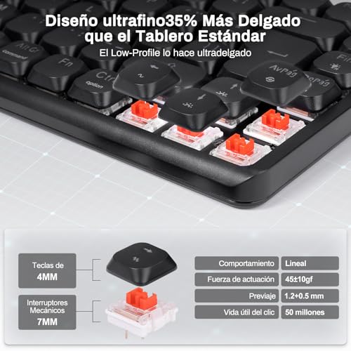 Comparativas de Teclado mecánico krom - cinco favoritos. 24 Imagen adicional