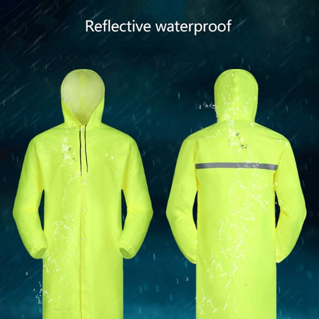 Chaleco de Alta Visibilidad Traje Reflectante, Chaqueta de Seguridad Fluorescente con Capucha Reflectante Chaleco de Seguridad (Blue : Yellow, Size : M)
