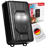 PATTLER Dissuasore Anti Martora per Auto con Luce - Alimentazione con Batteria Auto 12V, Batteria AA o USB - Protezione Ultrasuoni Contro Le Martore per Auto, Giardino, Soffitta - 1PZ