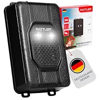 PATTLER® Marderschreck Auto mit Blitzlicht - Marderabwehr mit Flexible Stromversorgung - 12V Autobatterie, AA-Batterie oder USB - Effektiver Marderschutz für Auto, Garten, Dachboden - 1 Stück