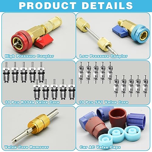 31Pcs R134A Valve Core Tool Set