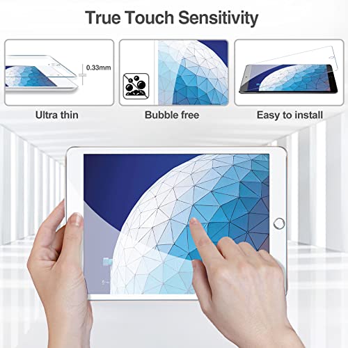 ProCase iPad Air 第3世代 10.5" 2019 / iPad Pro 10.5" 2017 専用 液晶保護フィルム 強化ガラス スクリーンプロテクター 対応端末：iPad Air 3/iPad Pro 10.5インチ