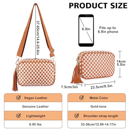 Woven Crossbody Bags for Women Small Summer Boho Purse Trendy Braided Weave Leather Shoulder Camera Crossbody Bag4