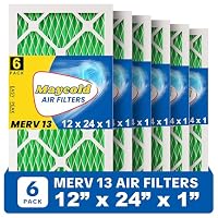 Maycold MERV 13 Luftfilter, 30,5 x 61 x 2,5 cm, hocheffizient, plissiert, AC- und Ofenfilter, tatsächliche Größe: 29,7 x 60,2 x 1,9 cm, einzeln in Kunststoff verpackt – Ansicht 1