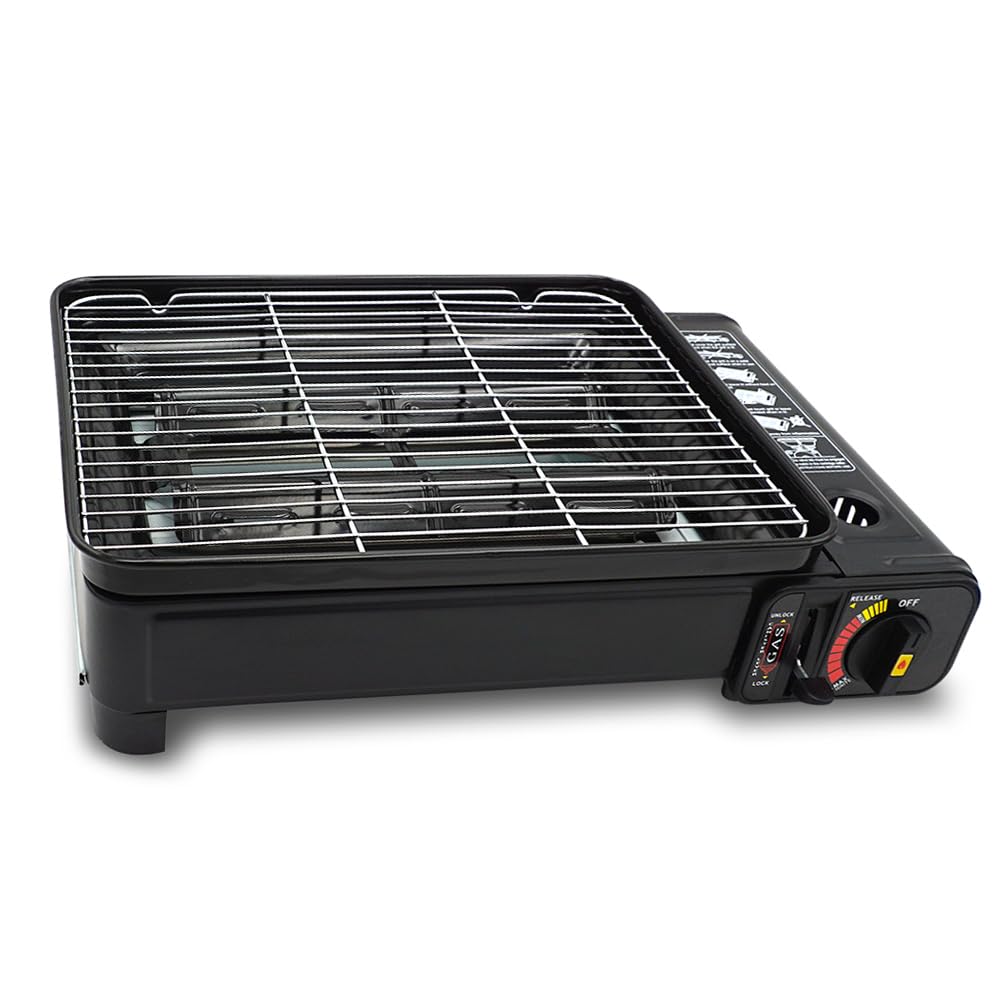 Kit de barbecue de camping portable avec grille et poêle à gril