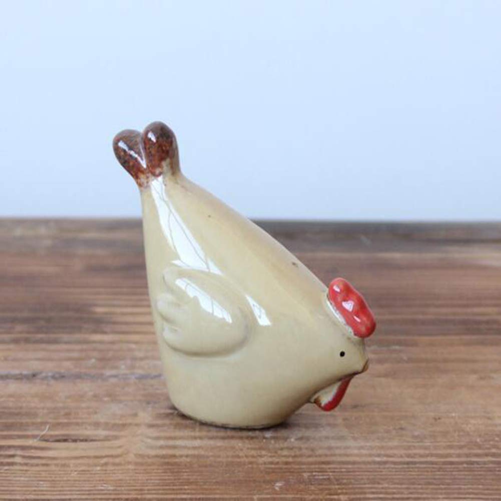 Ozdoby, kurczak ceramiczny ornament prezent nowoczesna kolorowa dekoracja salon stół urocze zwierzę rzeźba rzemiosło biuro biurko dekoracje wielkanocne
