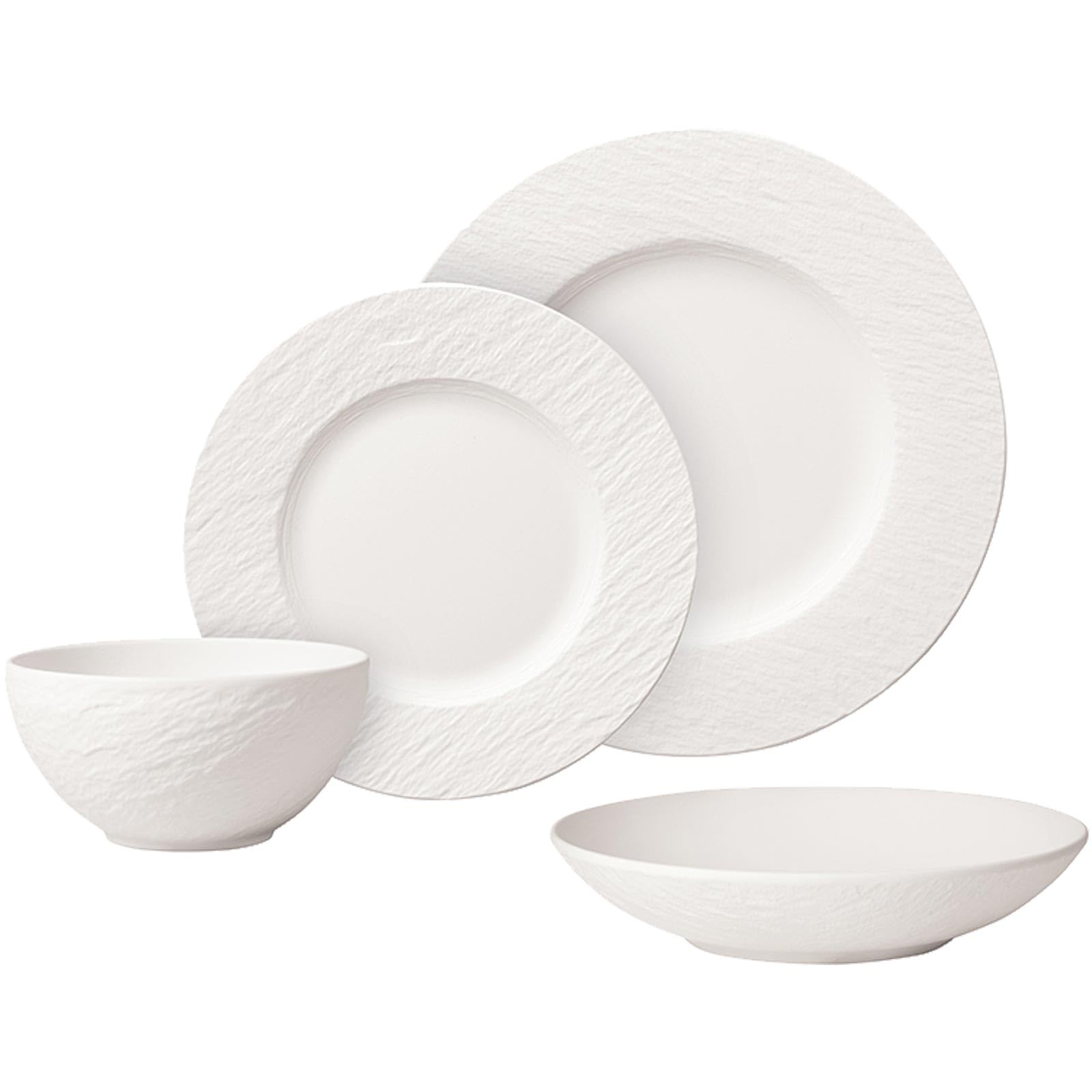 Villeroy & Boch Tafelservice 16-teilig Manufacture Rock Blanc