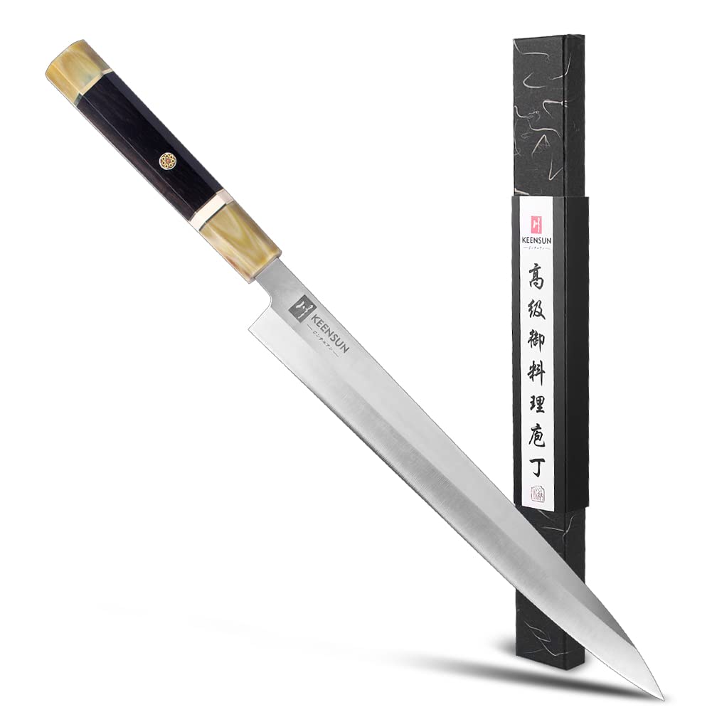 Amazon | KEENSUN 柳刃包丁 刃渡り270mm ステンレス鋼 刺身包丁